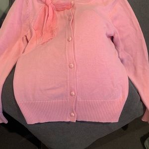 Girls pretty pink cardigan size 7/8